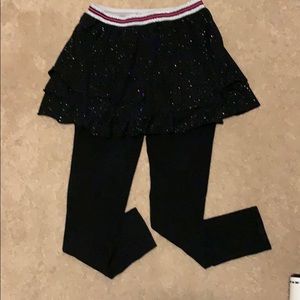 Cat and jack leggings- built in sparkly skirt